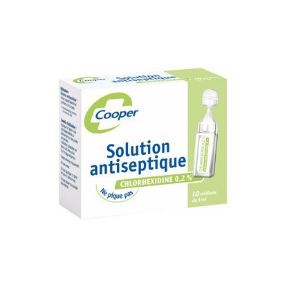 solution antiseptique chlorhexidine cooper 12 unidoses