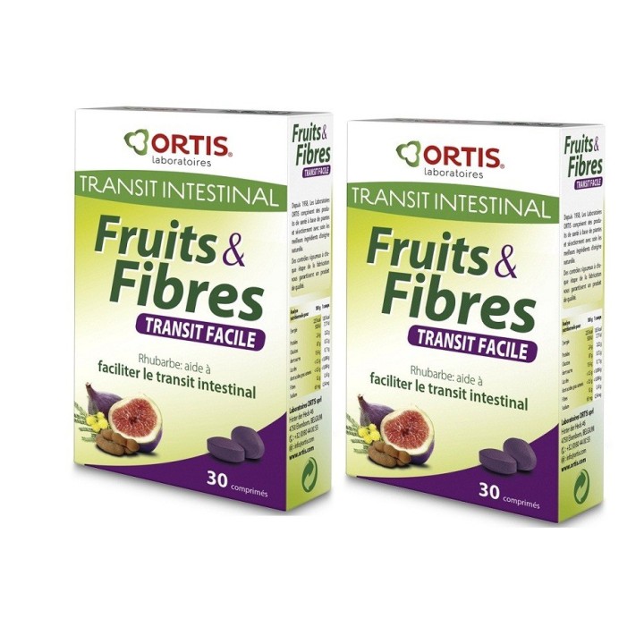 Ortis Fruits & Fibres Transit facile 60 comprimés
