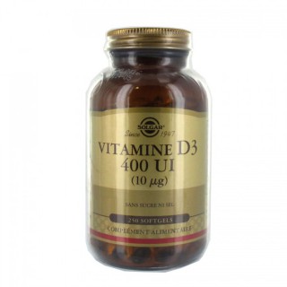 Solgar Vitamine D3 400 UI 250 Softgels
