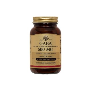 Solgar Gaba 500 mg 50 Gélules Végétales