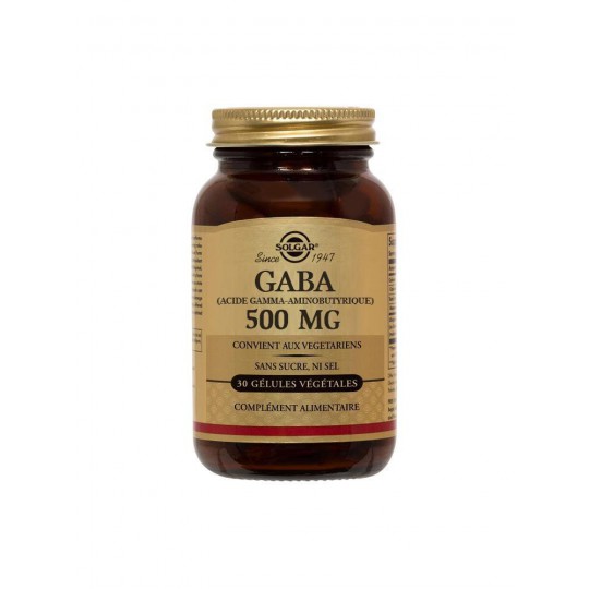 Solgar Gaba 500 mg 50 Gélules Végétales