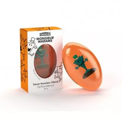Le Comptoir du Bain Savon Monsieur et Madame Abricot 100 g
