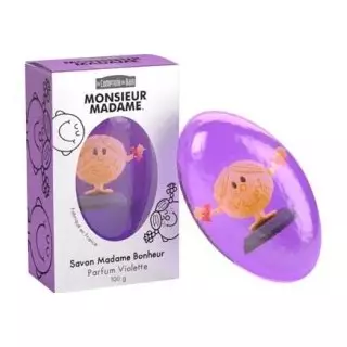 Le Comptoir du Bain Savon Monsieur et Madame Violette100 g