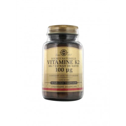 Solgar Vitamine K2 MK7 50 Gélules Végétales