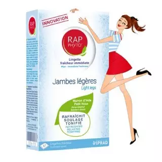 Rap Phyto Lingettes de Gel Fraîcheur Jambes légères x7