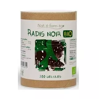 Nat&Form Radis Noir Bio 200 gélules