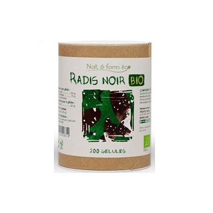 Nat&Form Radis Noir Bio 200 gélules