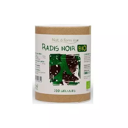 Nat&Form Radis Noir Bio 200 gélules