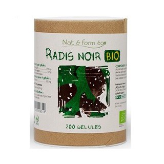 Nat&Form Radis Noir Bio 200 gélules