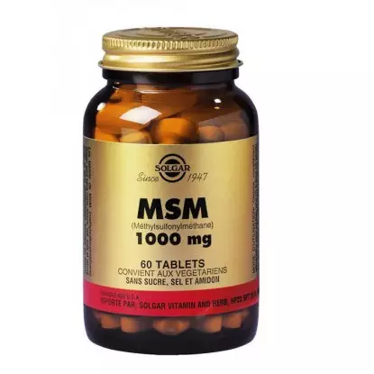 Solgar MSM 1000mg 60 comprimés