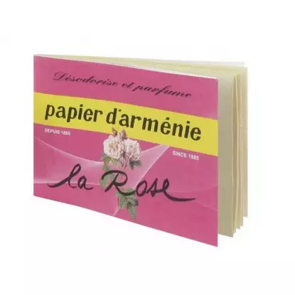 Papier d'Arménie Carnet La Rose