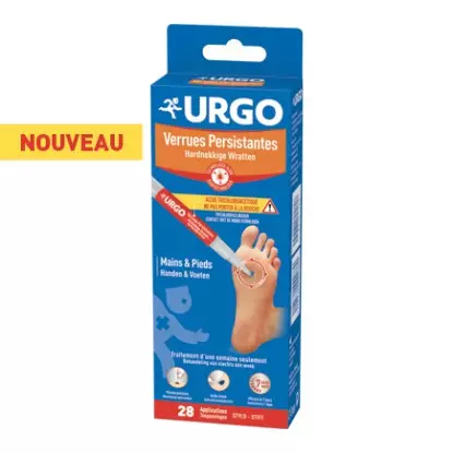 Urgo Verrues persistantes Mains et pieds 28 applications