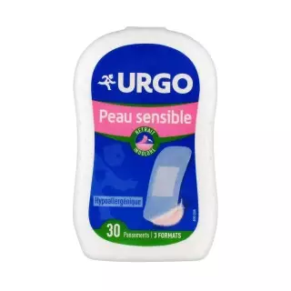 Urgo Peau Sensible 3 Formats 30 Pansements