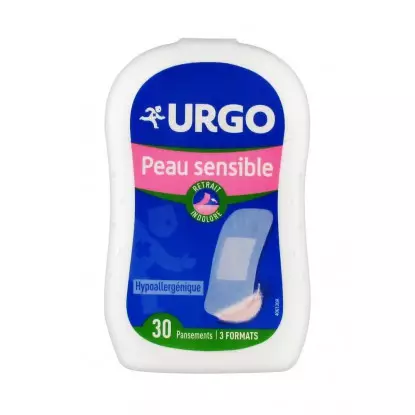 Urgo Peau Sensible 3 Formats 30 Pansements
