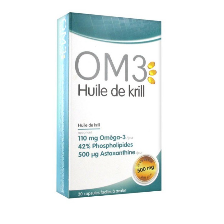 OM3 Krill Huile de Krill 500 mg 30 Capsules