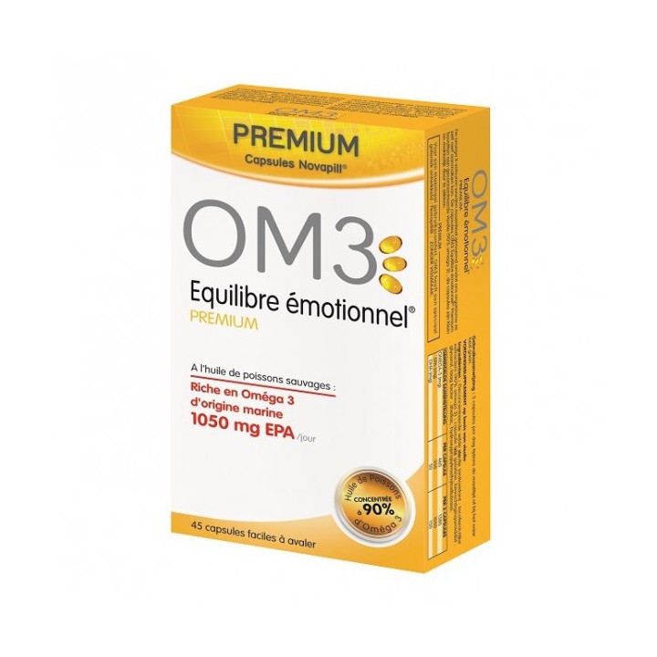 OM3 Premium Équilibre Émotionnel 45 Capsules