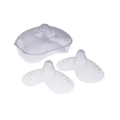 MAM Bouts de Sein Silicone Boîte de Stérilisation Lot de 2 