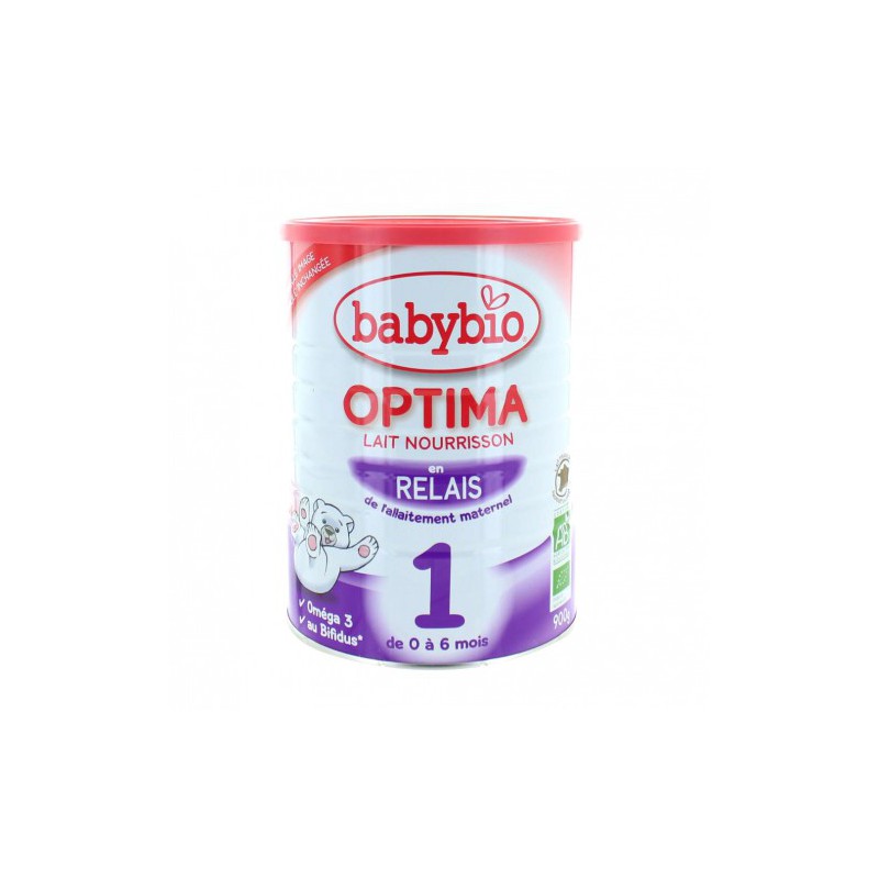 BABYBIO Optima relais 1 LAIT 900g - PurePara