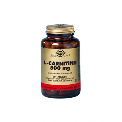 Solgar L-Carnitine 500 mg 30 Comprimés